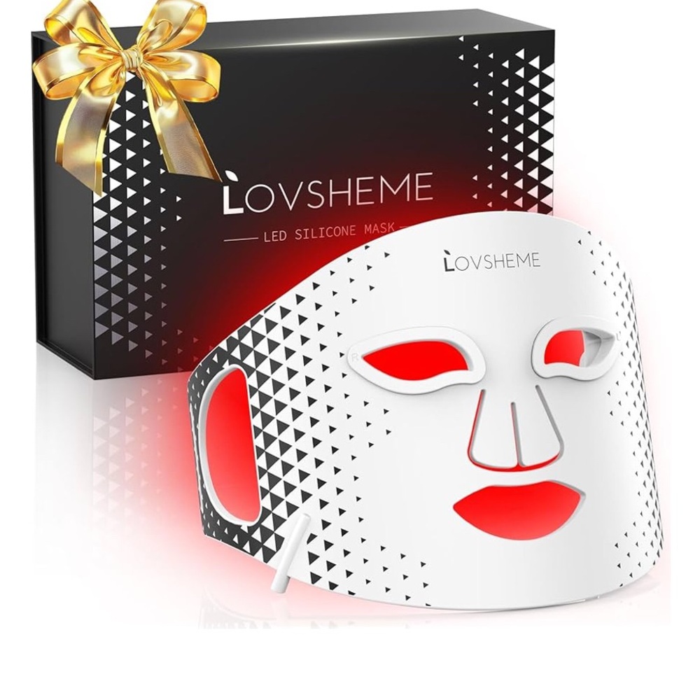 LED Skincare Mask - White and Red